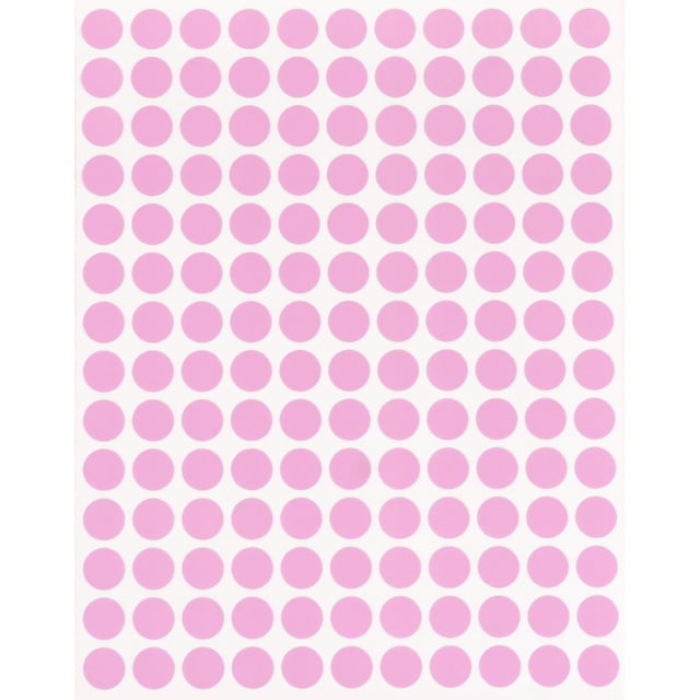 Coding Labels Pink Color Coding Labels - Round Circle Stickers 10mm - 2100 Pack - Walmart ...