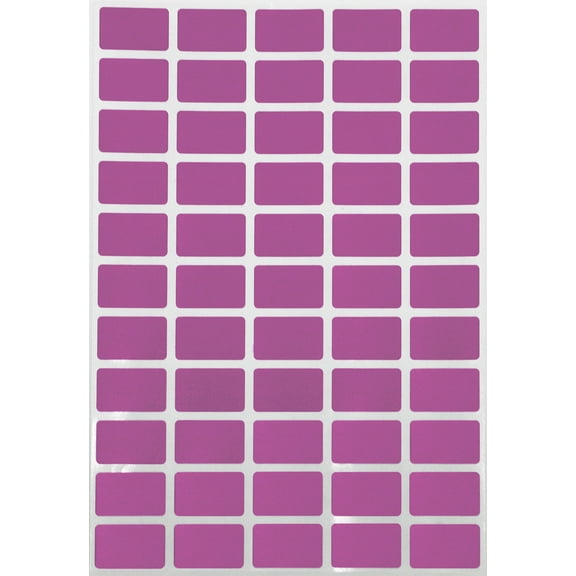 Royal Green Price Tag Removable Stickers 1inch x 0.625 inch Rectangular Clean Remove Colored File Stickers in Color Pink (25.5mm x 16mm) - 550 Pack