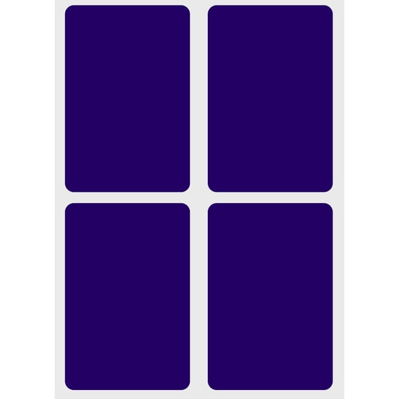 Royal Green Rectangle Adhesive Labels 3x2 inches Moving Stickers in Royal Blue (76mm x 50mm) - 200 Pack