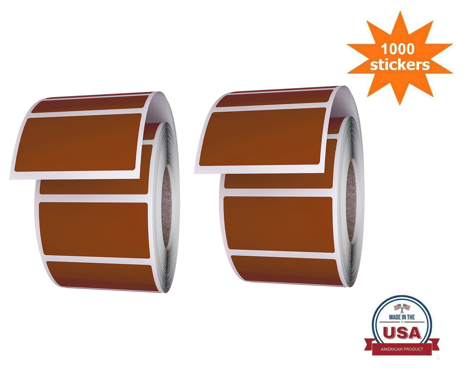 Royal Green Rectangle File Folder Label Tab Stickers Rolls in Brown ...