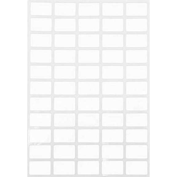 Royal Green Rectangle Folder File Labels 1 inch x 5/8 inch - White Removable Stickers (25.5mm x 16mm) - 275 Pack