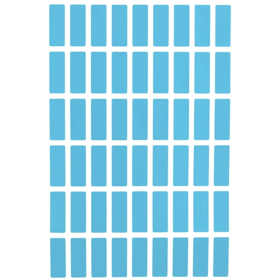 Royal Green Rectangle Sticker 1 inch x 3/8 inch Labels Colored Light Blue Stickers (25mm x 10mm) - 810 Pack