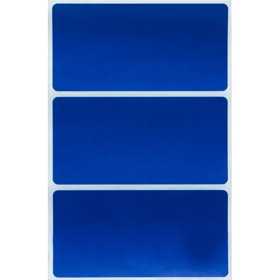 Royal Green Rectangular Color Coding Stickers Name Tag  Labels  4" x 2" in Blue, 300 Pack