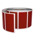 thumbnail image 1 of Royal Green Rectangular Color Coding Stickers Roll Labels 1.57" x 0.75" in Red Velvet, 500 Pack, 1 of 7