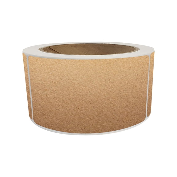 Royal Green Rectangular Label Stickers 4x2 inch (7.5cm x 2.5cm) Kraft Paper Label Roll - 250 Pack
