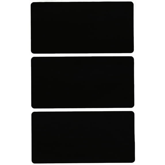 Royal Green Rectangular Stickers to Write On Name Tags for Events & Parties 4" x 2" in Black, 45 Pack