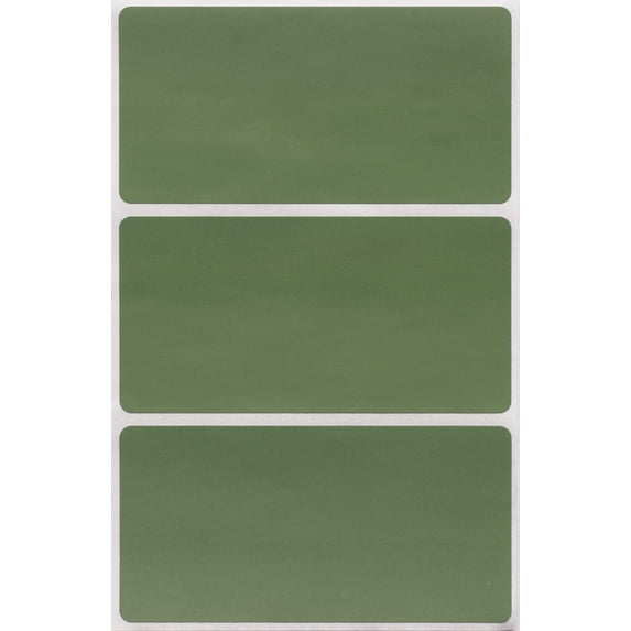 Royal Green Rectangular Stickers to Write On Name Tags for Events ...
