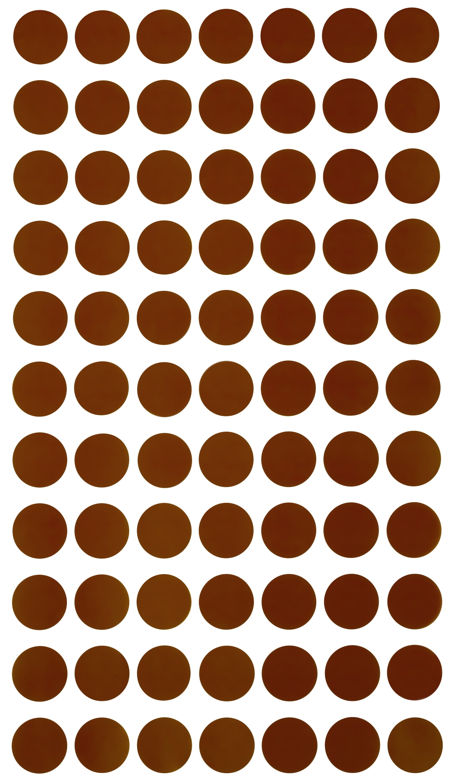Royal Green Removable Labels Easy Peel Off 1.5cm No Residue Color Code Stickers Round 15mm 7700 Pack - (Brown)