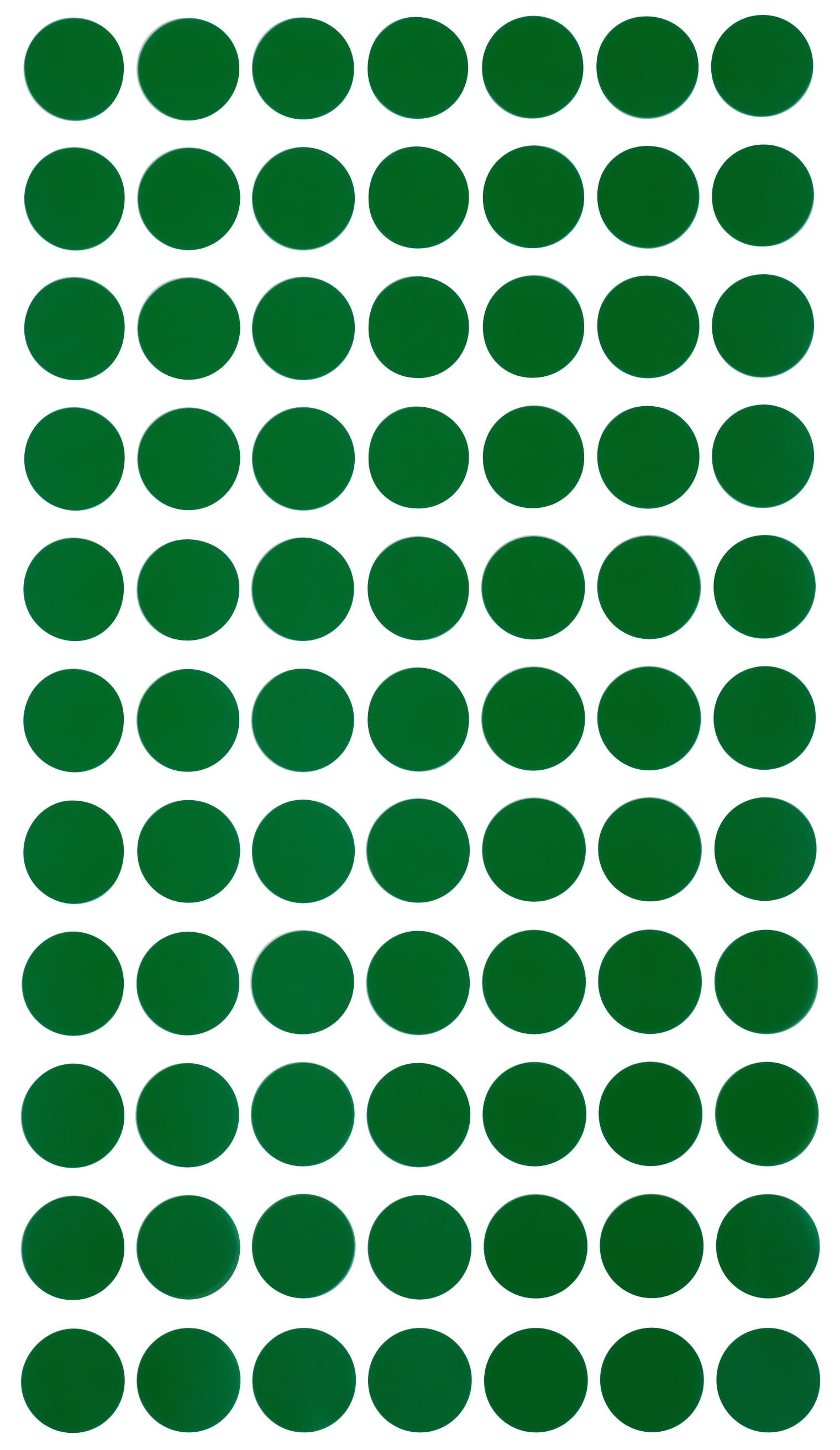 Royal Green Removable Labels Easy Peel Off 1.5cm No Residue Color Code Stickers Round 15mm 7700 Pack - (Green)