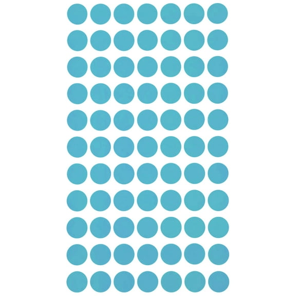 Royal Green Removable Labels Easy Peel Off 1.5cm No Residue Color Code Stickers Round 15mm 7700 Pack - (Light Blue)