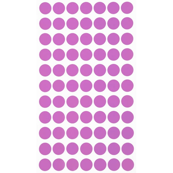 Royal Green Removable Labels Easy Peel Off 1.5cm No Residue Color Code Stickers Round 15mm 7700 Pack - (Pink)