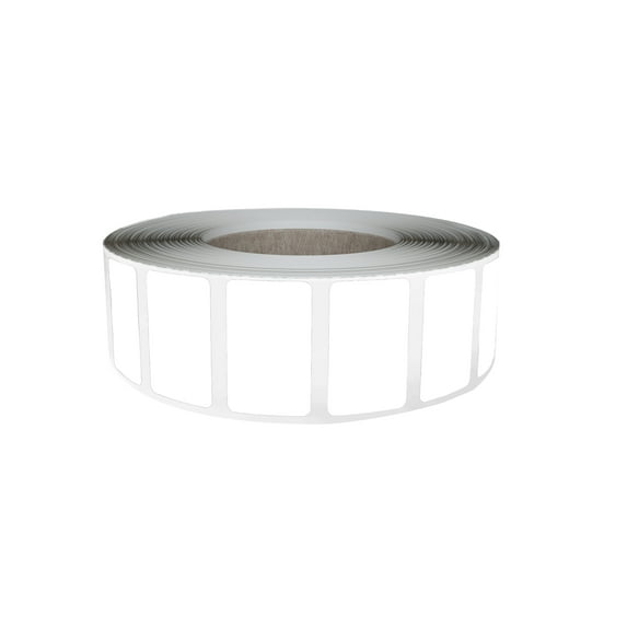 Royal Green Removable Small Labels Rolls for Identifications and Marking in White (25.5mm x 16mm) 1 inch x 0.625 - 1000 Pack