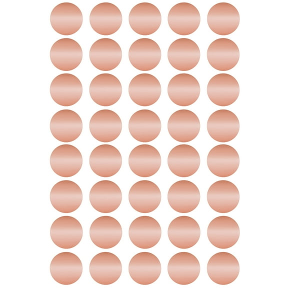 Royal Green Rose Gold Stickers Labels (19MM) Metallic Dots for Packaging, Bags and Boxes 3/4 Inch - 1000 Pack