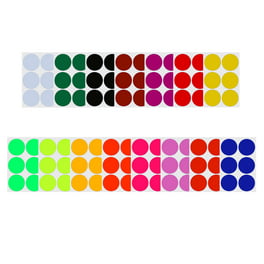 Color Coding Labels -Value Pack Assorted Sizes 5 Colors Stickers-875 Pack