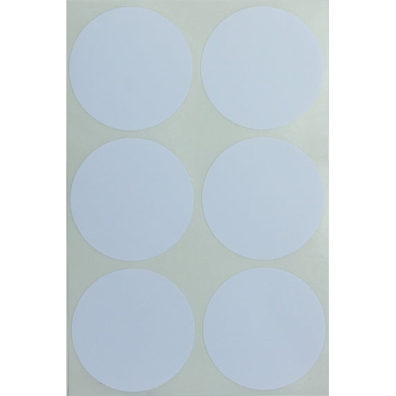 Royal Green, Round 2" inch White 50mm, Dot labels for Multi-purpose great for Jars and Storage, two inch Circle stickers, 540 PacK
