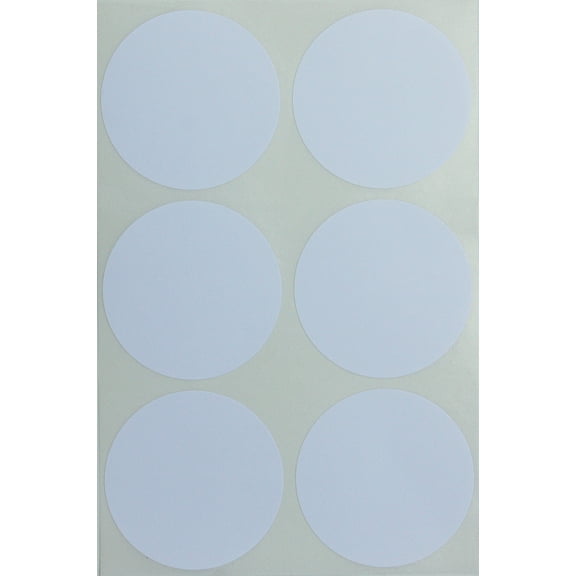 Royal Green, Round 2" inch White 50mm, Dot labels for Multi-purpose great for Jars and Storage, two inch Circle stickers, 540 PacK
