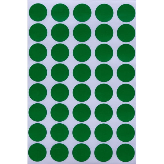 Royal Green Round Blank Sticker Color Coding Labels, Pricing Dot ...