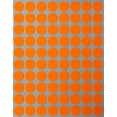thumbnail image 1 of Royal Green Round Color Coding Labels 1/2 inch (13mm) Neon Orange Dot Stickers - 8000 Pack, 1 of 8