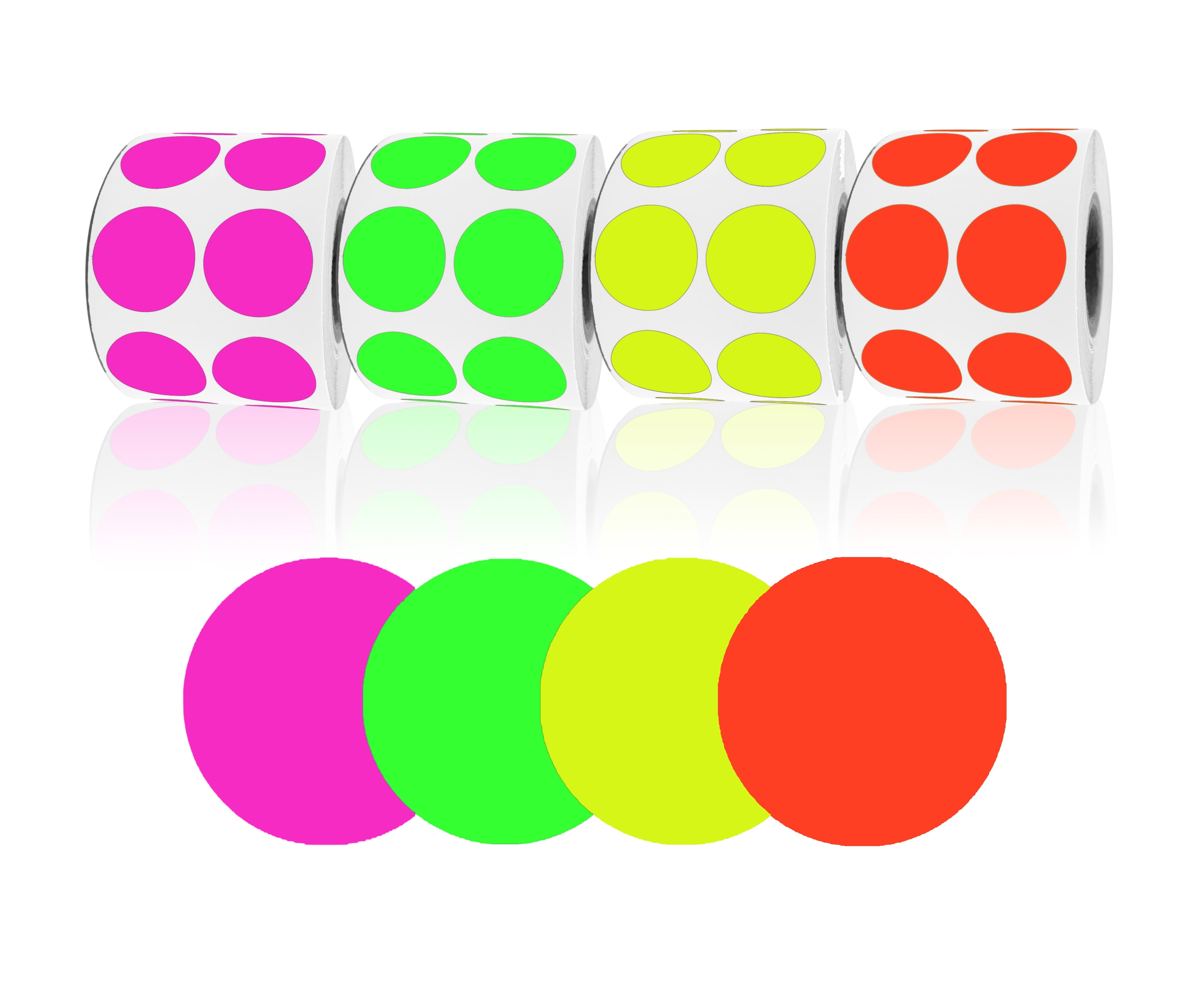 Royal Green Round Colored Stickers for Inventory and Labeling 19mm ...