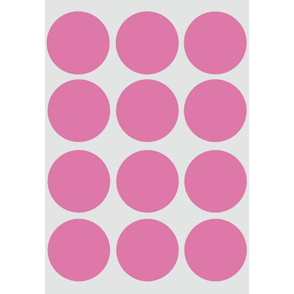 Royal Green Round Dot Stickers 1.5 inch for Labeling Boxes, Storage Bins, Cubbies,and Cabinets in Pastel Pink (38 mm) - 180 Pack