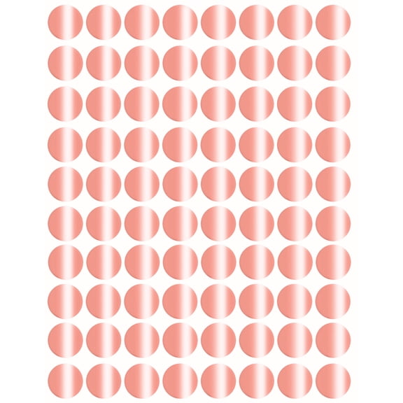 Royal Green Round Dot Stickers Small, Circle Metallic Labels Stickers for Easy Organizing, Supplies, Boxes, Inventory for Office & Home - 25 Sheets, 1/2 Inch, Rose Gold - 2000 Pack