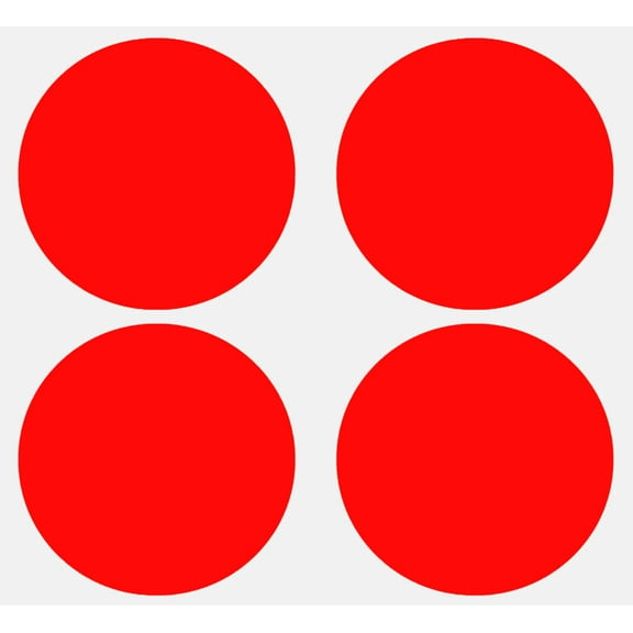 Royal Green Round Label Stickers for Inventory and Labeling 75MM Large Color Code Circle Stickers (3 Inch) 7.5CM - 400 Pack (Neon Red)