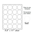 Royal Green 2-inch Printable Round Labels, 152 Pack + Bonus Colored ...