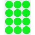 thumbnail image 1 of Royal Green Round Neon Green dot Labels 1.5 inch (38mm) - Office Florescent Color Coding Stickers - 60 Pack, 1 of 7