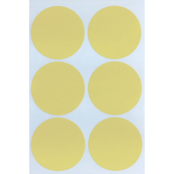 Royal Green Round Sticker dot Label 2" inch (50mm) Pastel Yellow Sticker Seals for Gift Tags Crafts and Packaging 5cm - 180 Pack