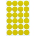 thumbnail image 1 of Royal Green Round Stickers Colored Labels - Circle Dots Yellow 25mm - 120 Pack, 1 of 7