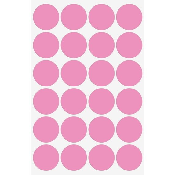 Royal Green Round Stickers Colored Labels - Sticker dots Pastel Baby Pink 25mm - 360 Pack