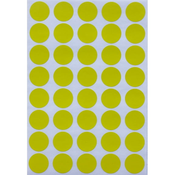 Royal Green Round Stickers Inventory Dots Labels 19mm 3/4 inch - Pink - 600 Pack