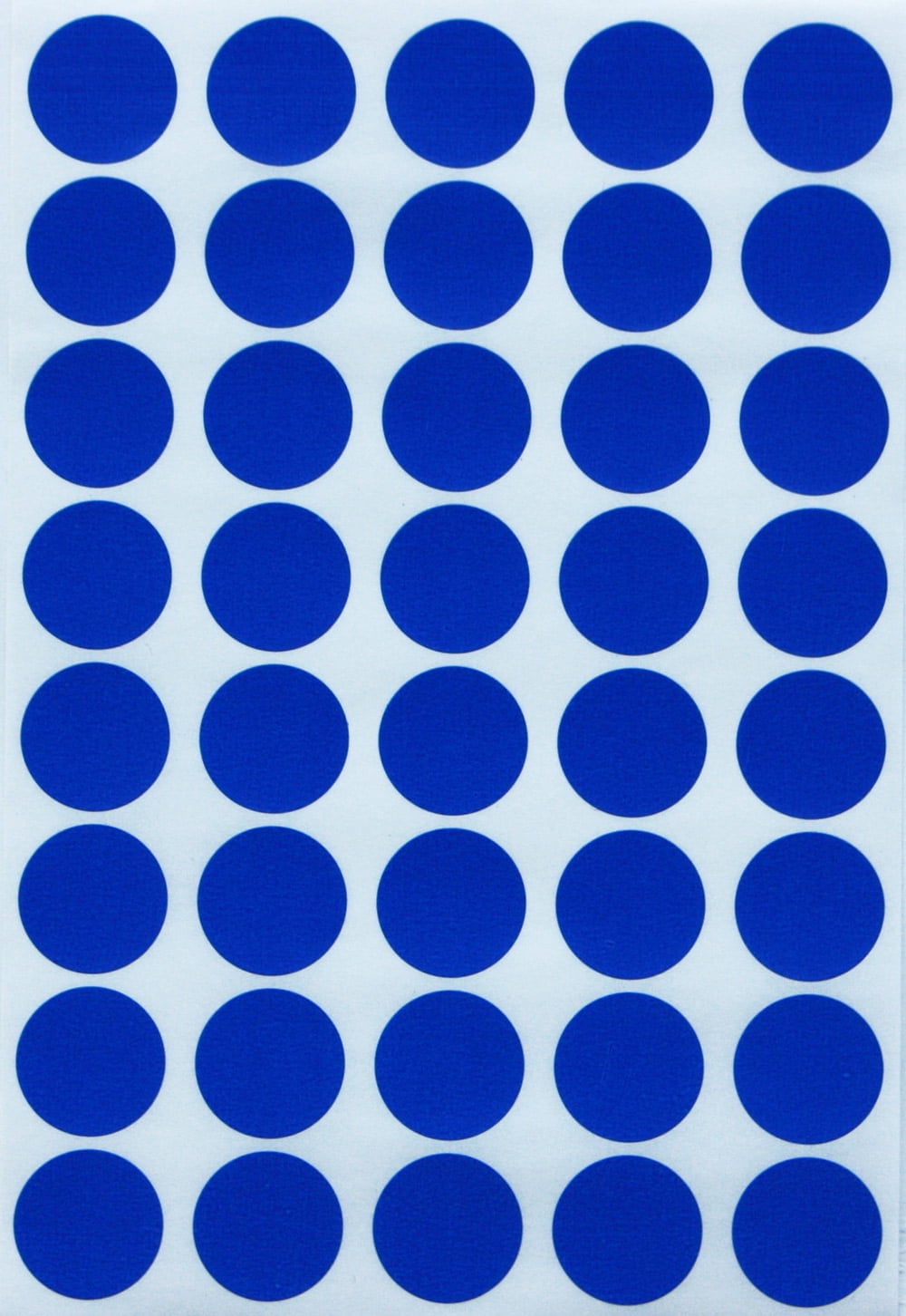 Royal Green Round Stickers Labels Blue Dots Sticker 19mm 3/4 inch - 280 ...