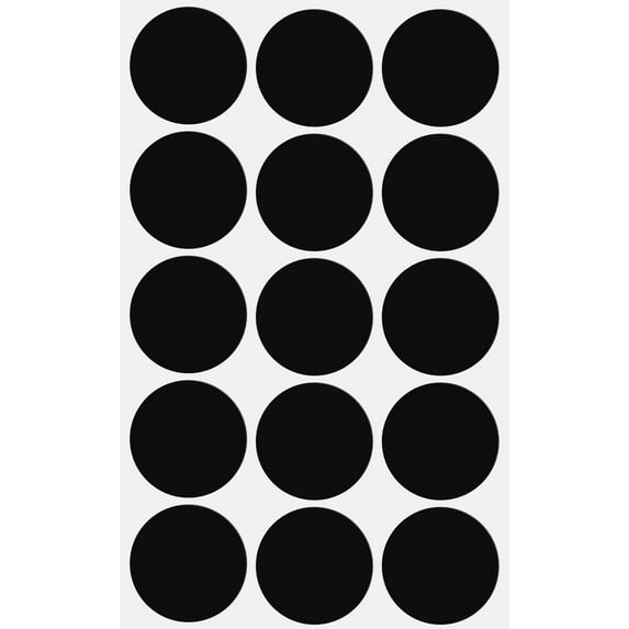 Royal Green Round dot Sticker Labels Great for Envelopes, Invitation Seals, Arts and Crafts in Black- 225 Pack