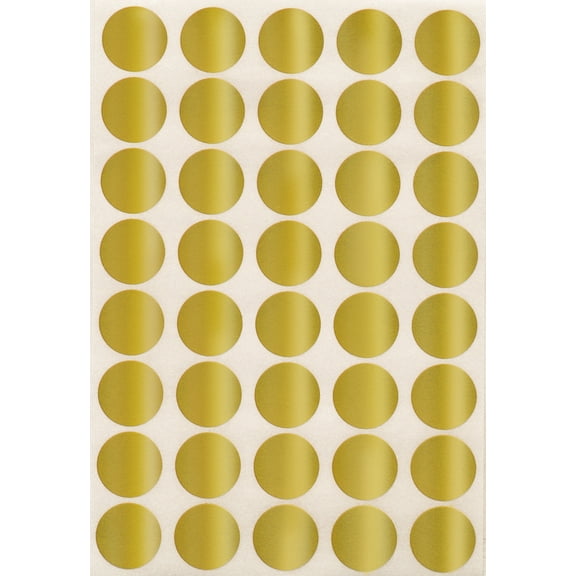 Royal Green Sealing Sticker Round 3/4" inch - 19mm 1.9cm Holiday Envelope Gold Seals - 600 Pack