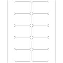 Royal Green Self-Adhesive Label Sheets 3x2 inch White Shipping Labels Template Included for Laser and Inkjet Printers - 25 Sheets - 250 Pack