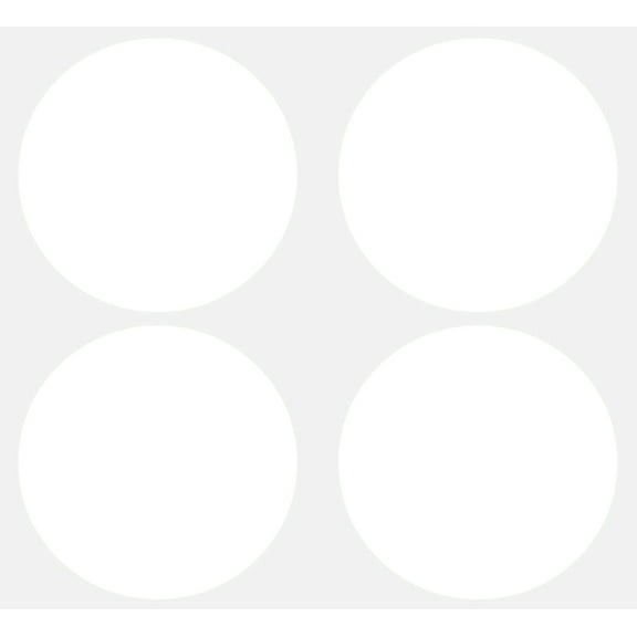 Royal Green Self Adhesive Stickers for Inventory and Labeling (3 Inch) Large White Moving Label Dots 75MM - 40 Pack