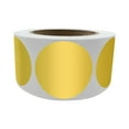 thumbnail image 1 of Royal Green Shiny Metallic Permanent Labels 3 inch Gold Polka Dots Sticker Rolls 75mm - 250 Pack, 1 of 1