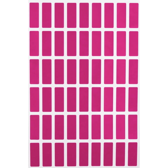 Royal Green Small Blank Essential Oil Labels 1 inch x 3/8 inch in Pink, 5400 Pack