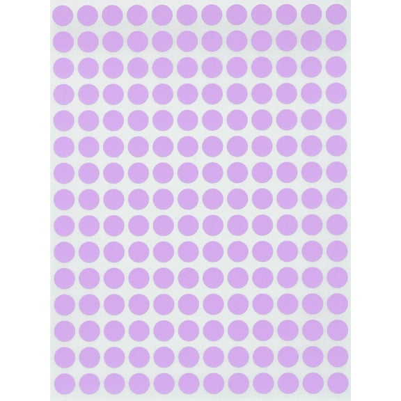 Royal Green Small Dot Stickers Labels 1/4" Inch 8mm Circle Sticker Label in Pastel Purple , 9000 Pack