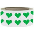 thumbnail image 1 of Royal Green Small Heart Stickers Roll 1/2 inch Heart Sticker for Stationery, Gift Packaging, and Party Favors in Green (13mm) - 1250 Pack, 1 of 7