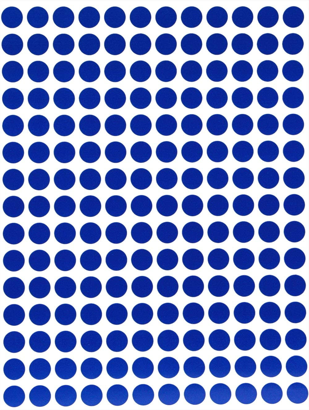 Royal Green Small Sticker Paper Labels ¼” 8mm 5/16  Color Code Dot Stickers Sheets in Blue - 18000 Pack