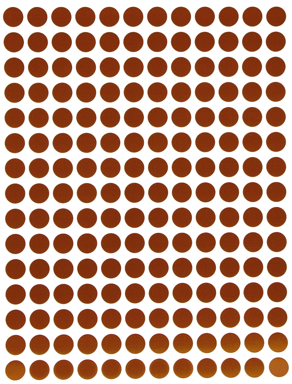Royal Green Small Sticker Paper Labels ¼” 8mm 5/16  Color Code Dot Stickers Sheets in Brown - 18000 Pack