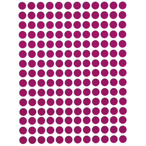 Royal Green Small Stickers Color Code Label Dots for Labeling, 1/4 inch in Purple, 9000 Pack