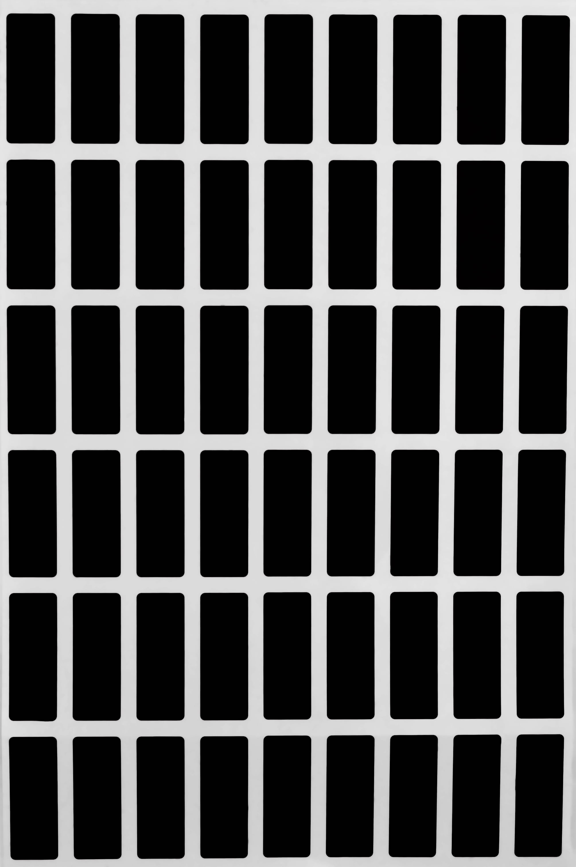 Royal Green Small Tab Stickers Rectangle Label 1 inch x 3/8 inch in Black , 5400 Pack