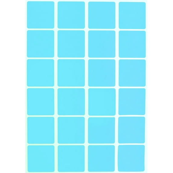 Royal Green Square Pricing Stickers 1x1 inch Color Code Label in Light Blue 25m x 25mm - 360 Pack