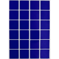 Royal Green Square Stickers Envelope Seals Adhesive Labels in Blue 25mm - 120 Pack