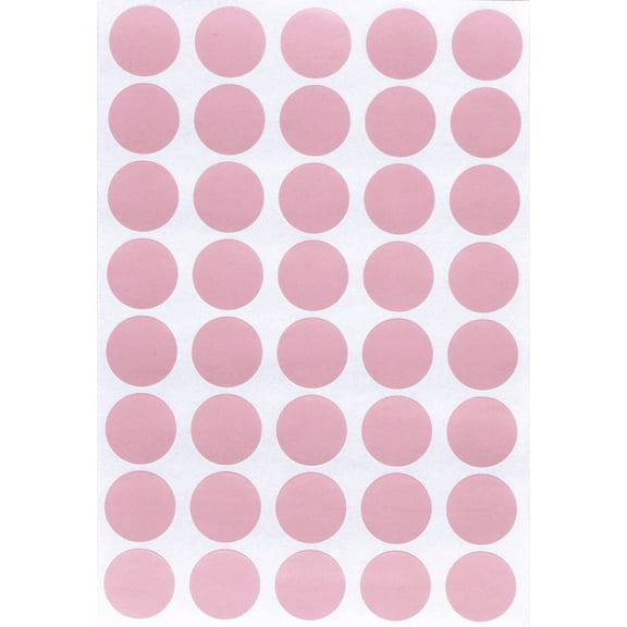 Royal Green Sticker Dots 19mm 3/4 inch Color Coding Labels in Pastel Pink - 1000 Pack