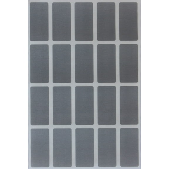 Royal Green Sticker Tags - Grey Rectangle Labels 1.57 inch x 0.75 inch - Color Coding Stickers (40mm x 19 mm) - 300 Pack