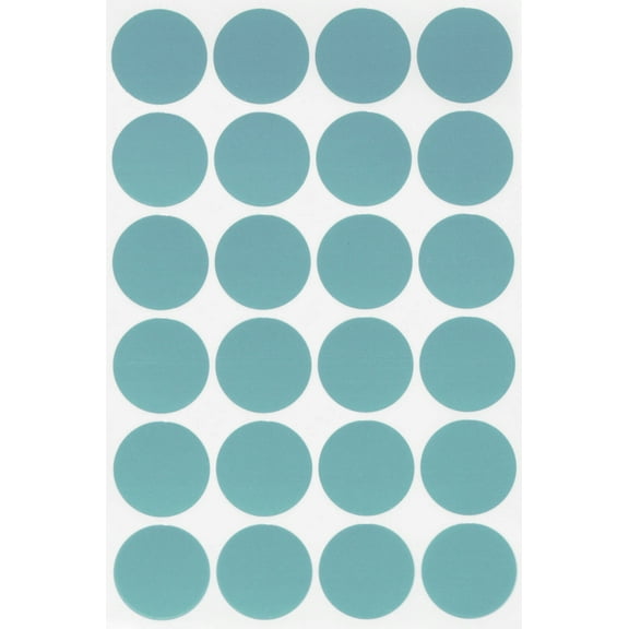 Royal Green Sticker dots Colored Labels - Round Label in Light Blue 25mm - 600 Pack